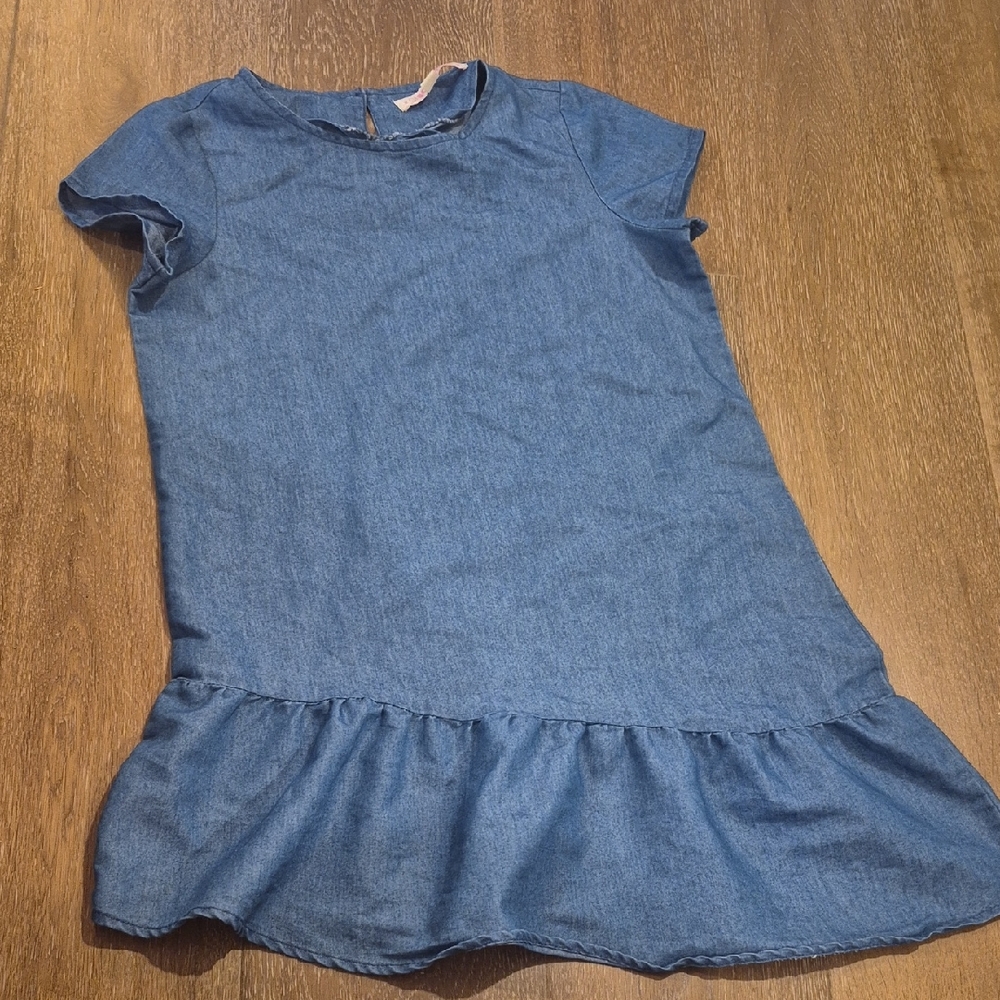 Ci Sono Denim Blue Kids Casual Dress